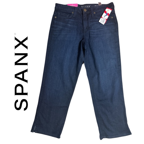 SPANX Slim-X Casual Dark Dipped Capri - Size 27 - Picture 2 of 4